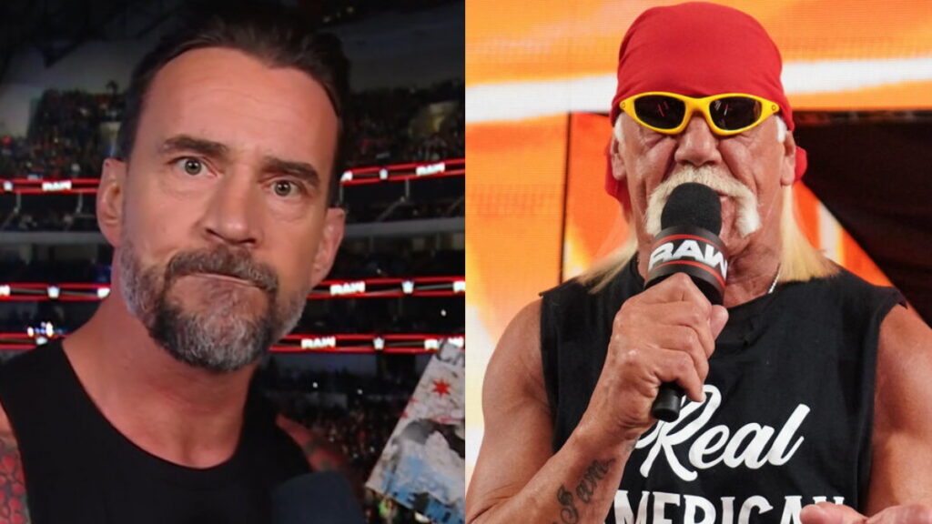 WWE star CM Punk and Hulk Hogan