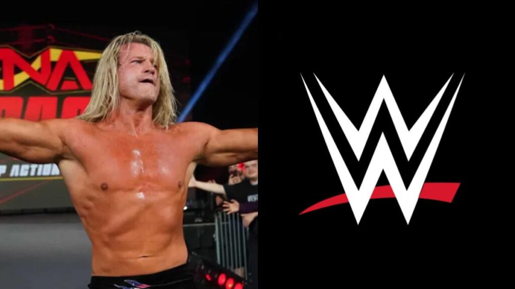 Nic Nemeth, fka Dolph Ziggler, next to a WWE logo.