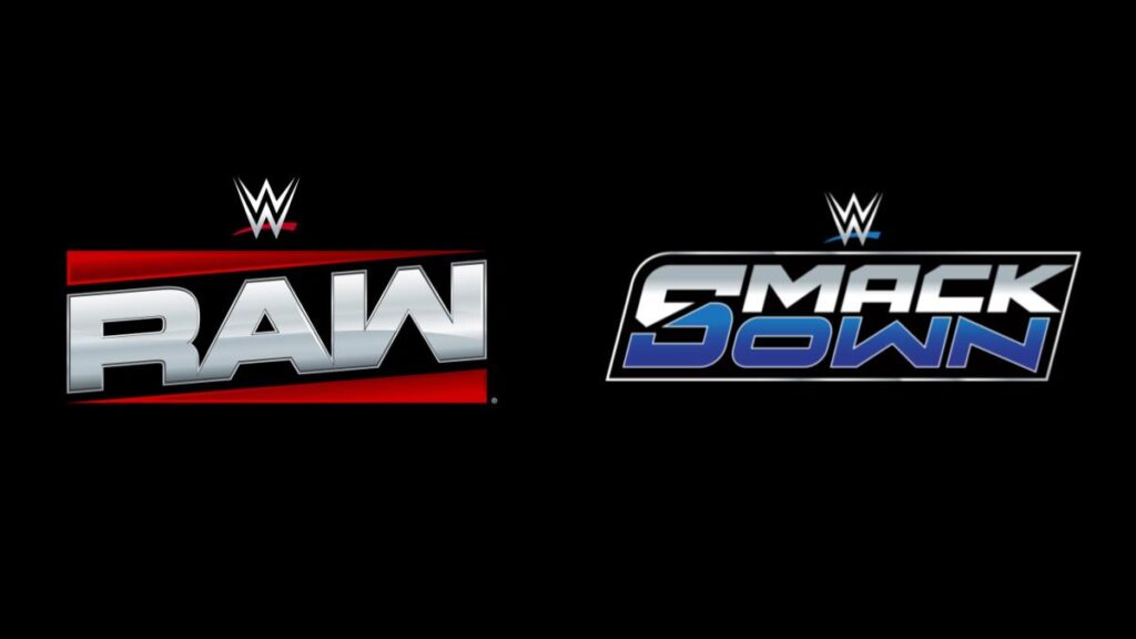 WWE Raw and WWE SmackDown logos side by side
