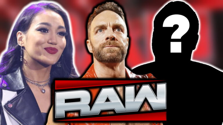 WWE Raw on Netflix logo with LA Knight and Roxanne Perez