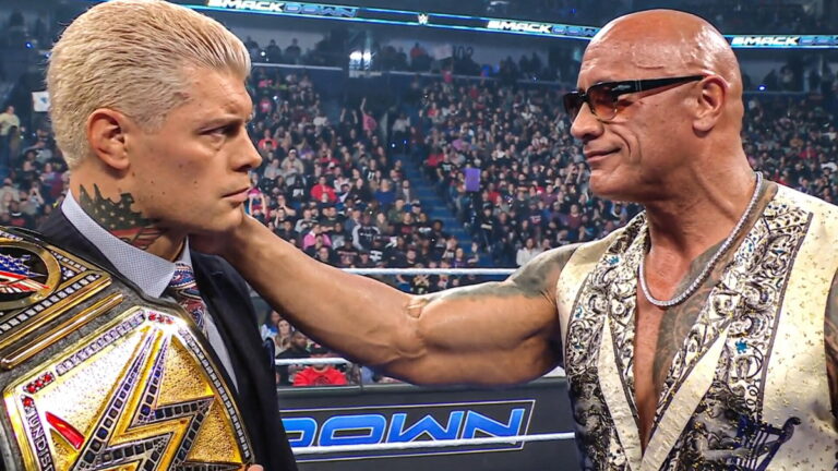 The Rock and Cody Rhodes on WWE SmackDown - Feb 21, 2025