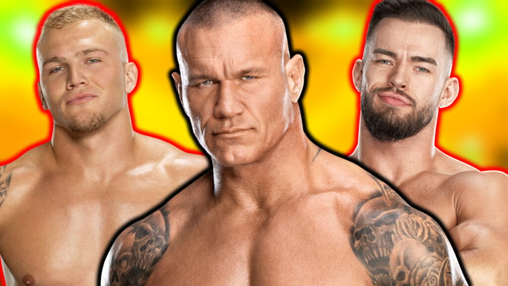WWE stars Randy Orton, Myles Borne and Austin Theory