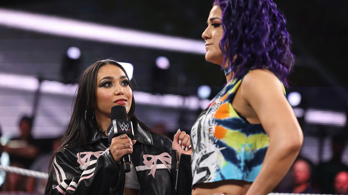 WWE stars Roxanne Perez and Bayley