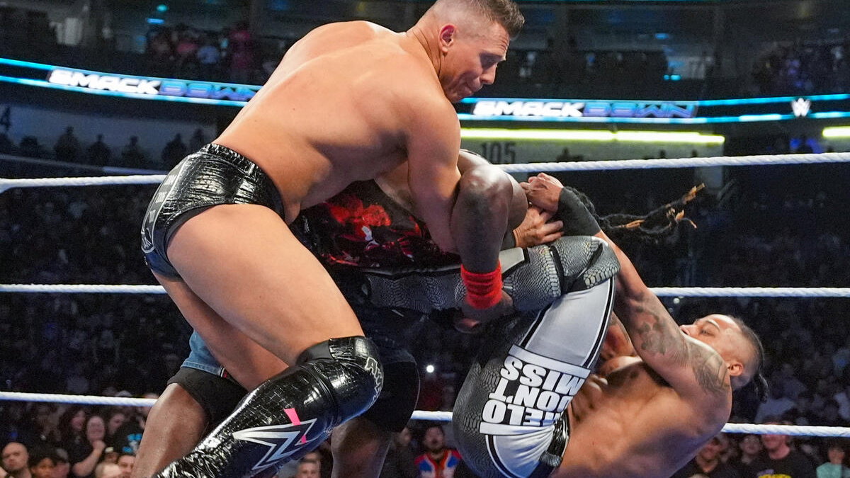 WWE stars The Miz and Carmelo Hayes
