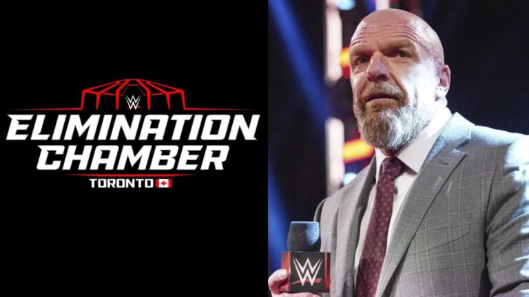 Triple H and WWE Elimination Chamber 2025 logo