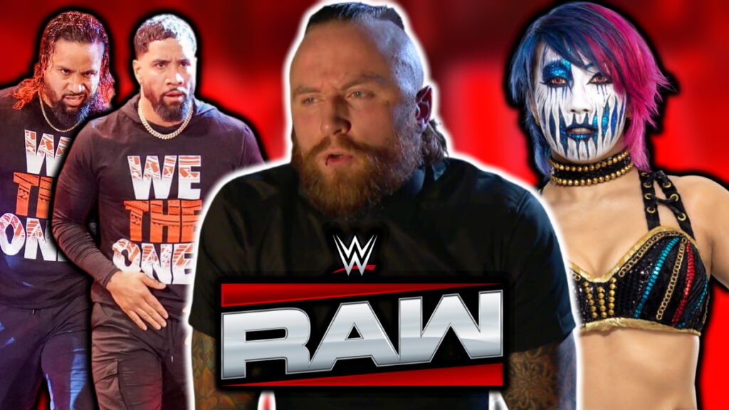 WWE Raw logo, Malakai Black, The Usos and Asuka