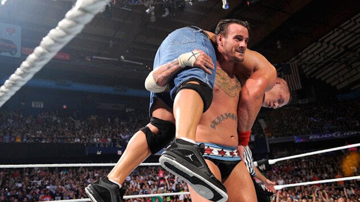WWE stars John Cena and CM Punk