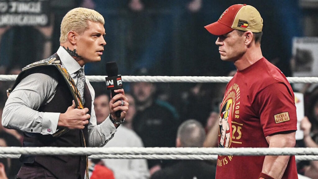 WWE's Cody Rhodes and John Cena on Raw