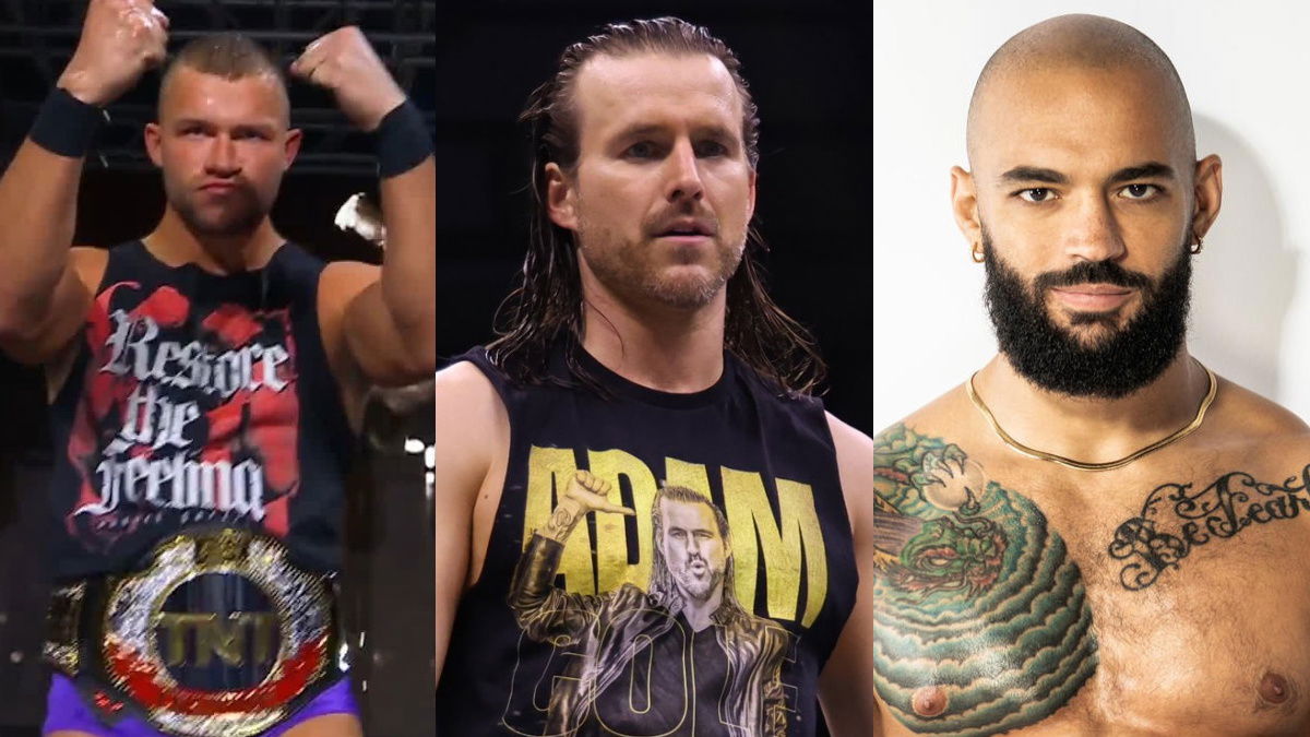 AEW stars Daniel Garcia, Adam Cole and Ricochet