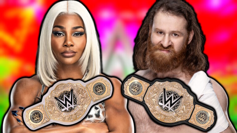 WWE stars Jade Cargill and Sami Zayn