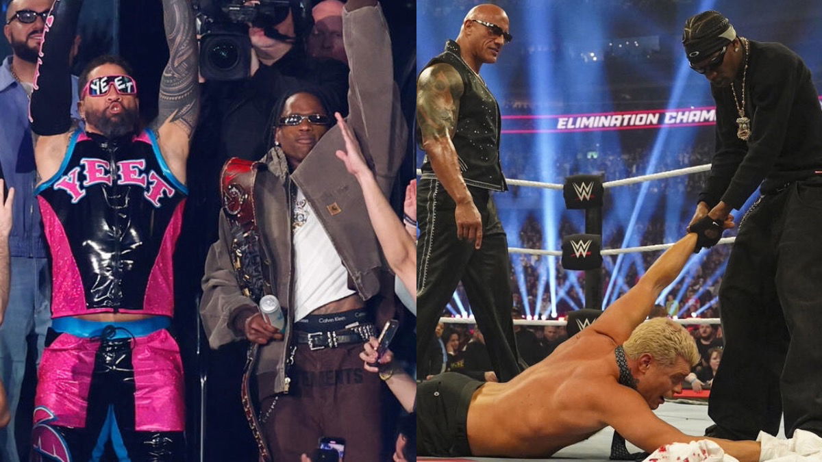 Jey Uso Comments On Travis Scott Slapping Cody Rhodes At WWE Elimination Chamber