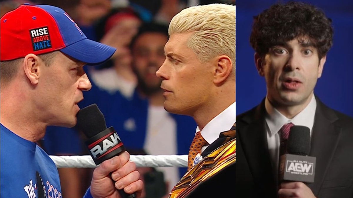 John Cena Mentions AEW & Tony Khan During Live Confrontation With Cody Rhodes On WWE Raw