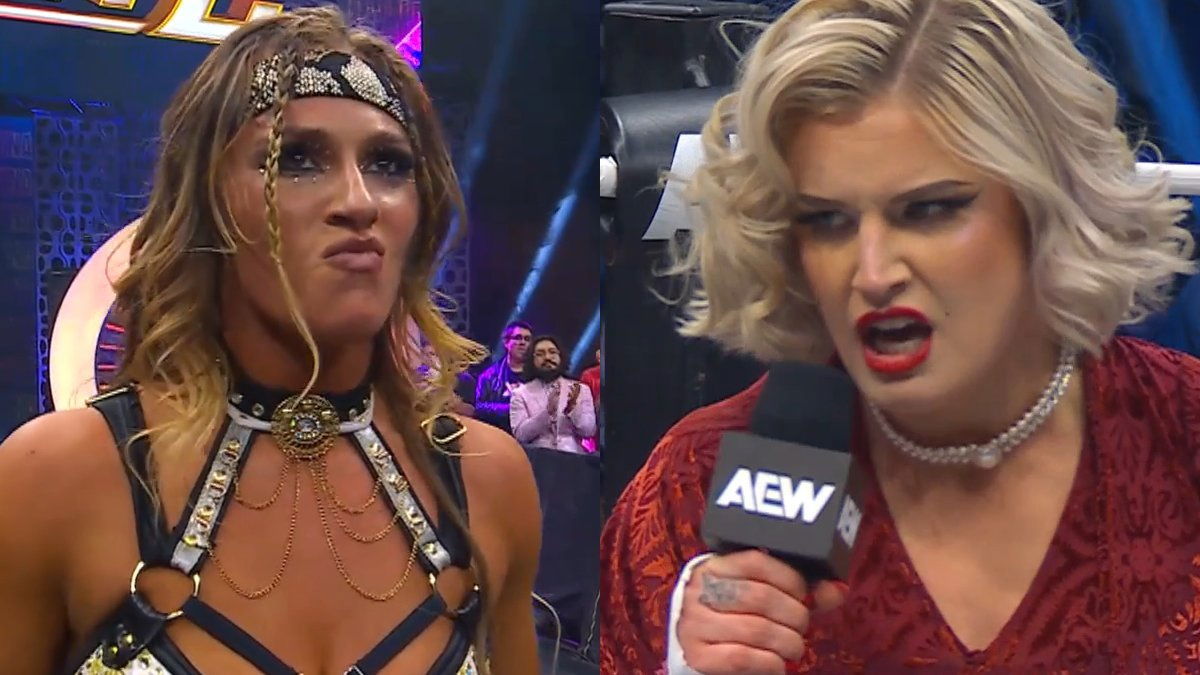 AEW stars Megan Bayne and Toni Storm
