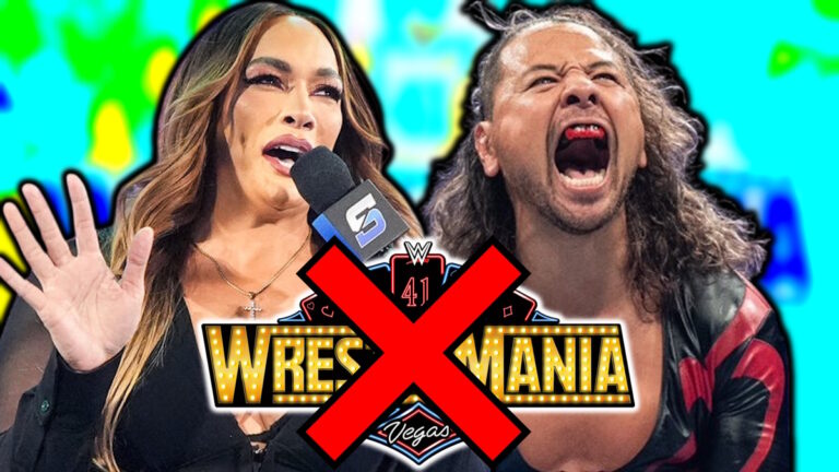 WWE WrestleMania 41 logo, Nia Jax and Shinsuke Nakamura