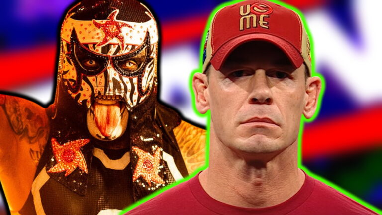 WWE Raw logo, Penta and John Cena