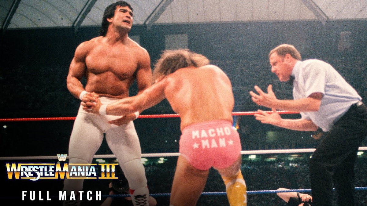 Ricky Steamboat vs Randy Savage at WWE WrestleMania 3