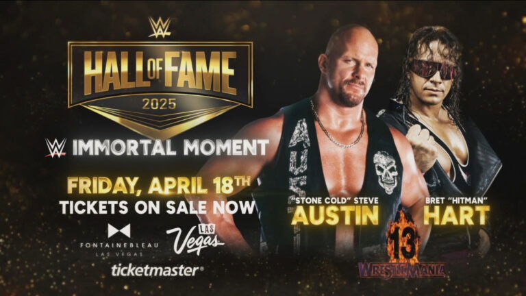 Stone Cold Steve Austin Reacts To Bret Hart WrestleMania 13 Match WWE Hall Of Fame 2025 Induction