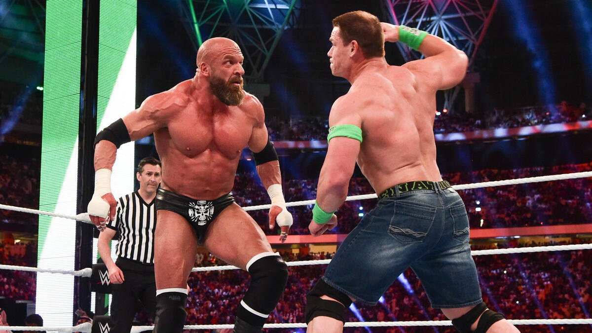 WWE legends Triple H and John Cena