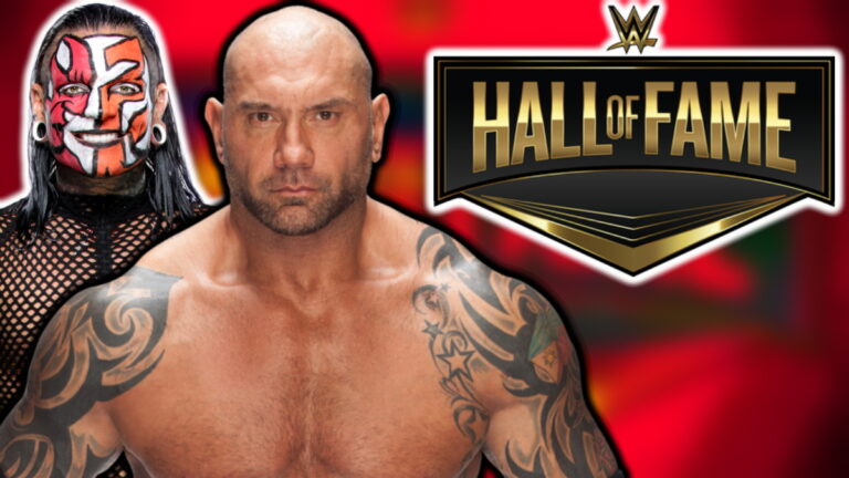 WWE Hall of Fame logo, Batista and Jeff Hardy