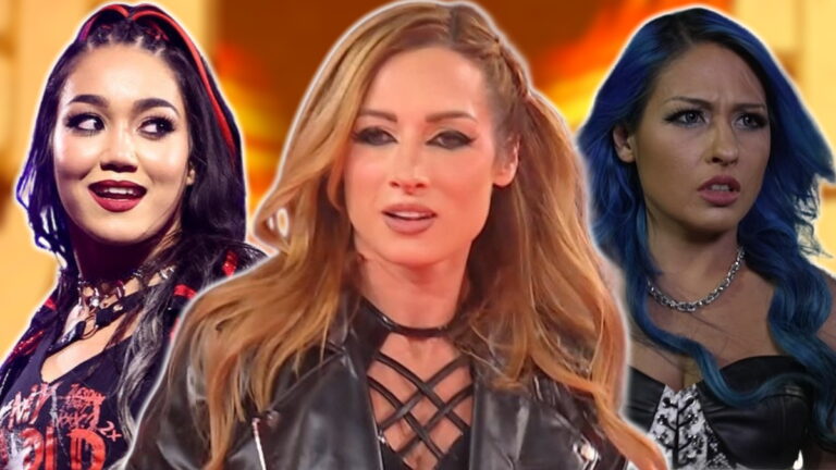 WWE stars Becky Lynch, Roxanne Perez and Giulia