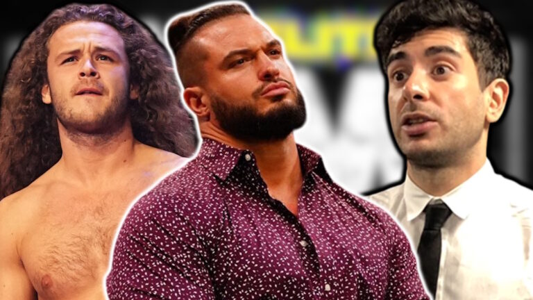 AEW logo, Tony Khan, Wardlow and Jack Perry