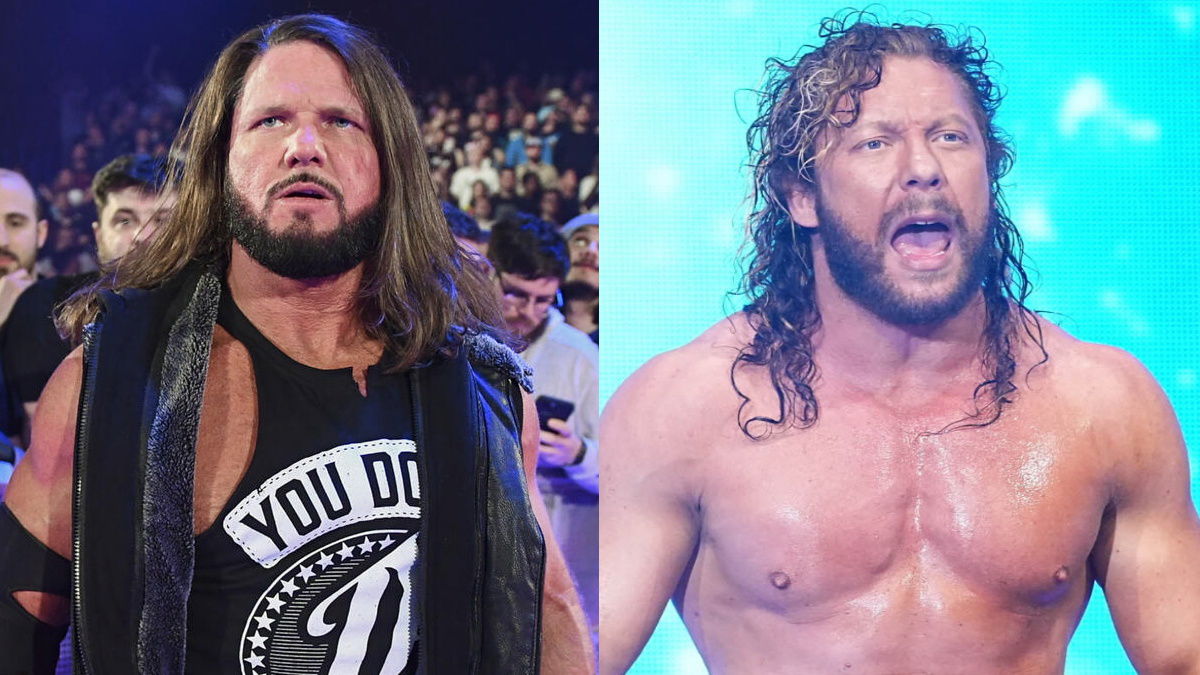 WWE's AJ Styles and AEW's Kenny Omega