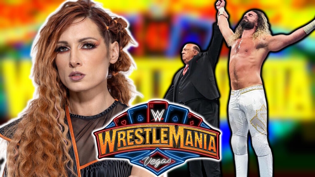 Becky Lynch and Seth Rollins after WWE WrestleMania 41