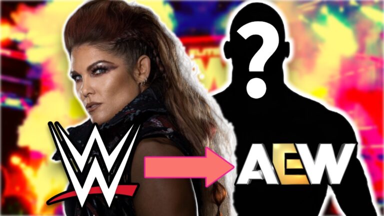 WWE Hall of Famer Beth Phoenix and AEW logo