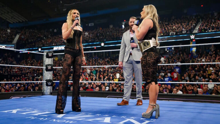 WWE stars Charlotte Flair and Tiffany Stratton