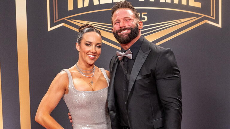 Chelsea Green and Matt Cardona at WWE Hall of Fame