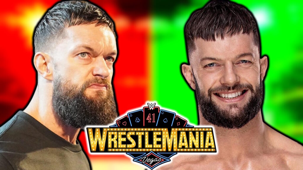WWE WrestleMania 41 logo and Finn Balor