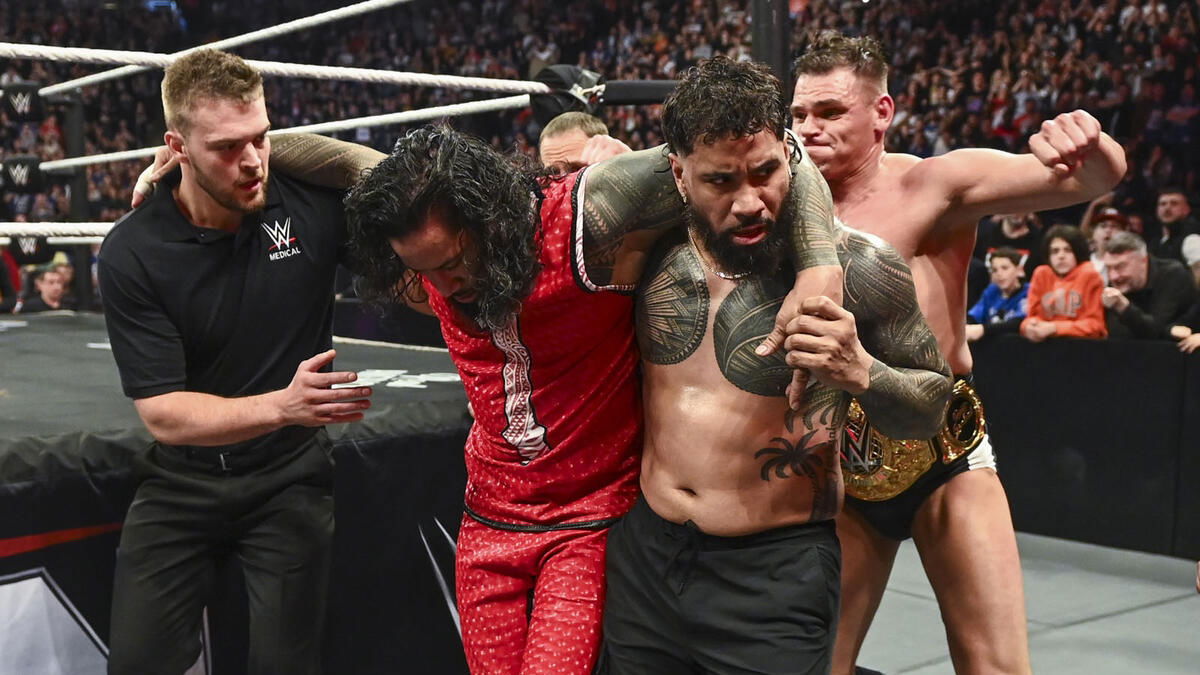 WWE stars Jimmy Uso, Jey Uso and GUNTHER