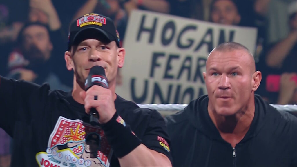 WWE stars John Cena and Randy Orton