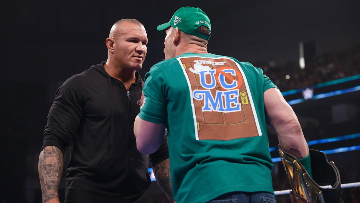 WWE stars Randy Orton and John Cena