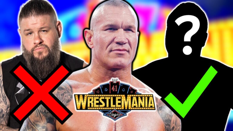 WWE WrestleMania 41 logo with Randy Orton and Kevin Owens