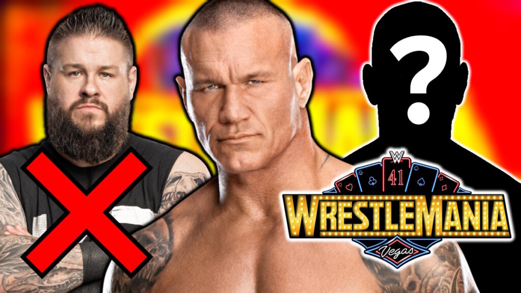 WWE WrestleMania 41 logo, Randy Orton and Kevin Owens