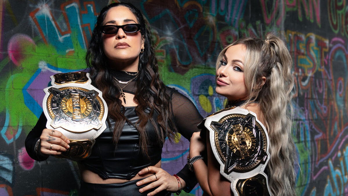 WWE Women's Tag Team Champions Raquel Rodriguez and Liv Morgan