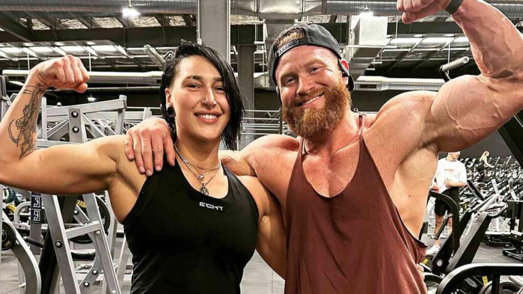 WWE's Rhea Ripley and AEW's Buddy Matthews (Credit: IG/Buddy Matthews)
