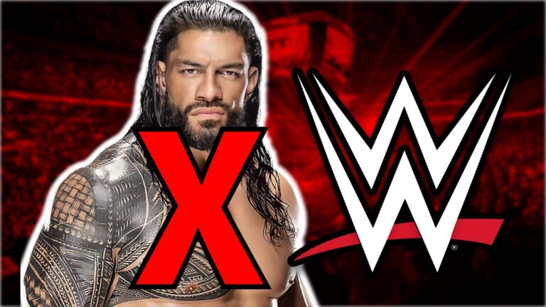 WWE logo and Roman Reigns
