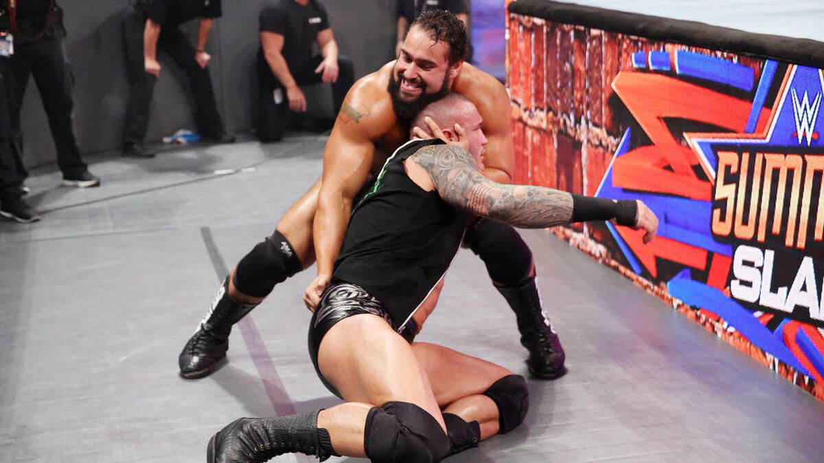 WWE stars Rusev and Randy Orton