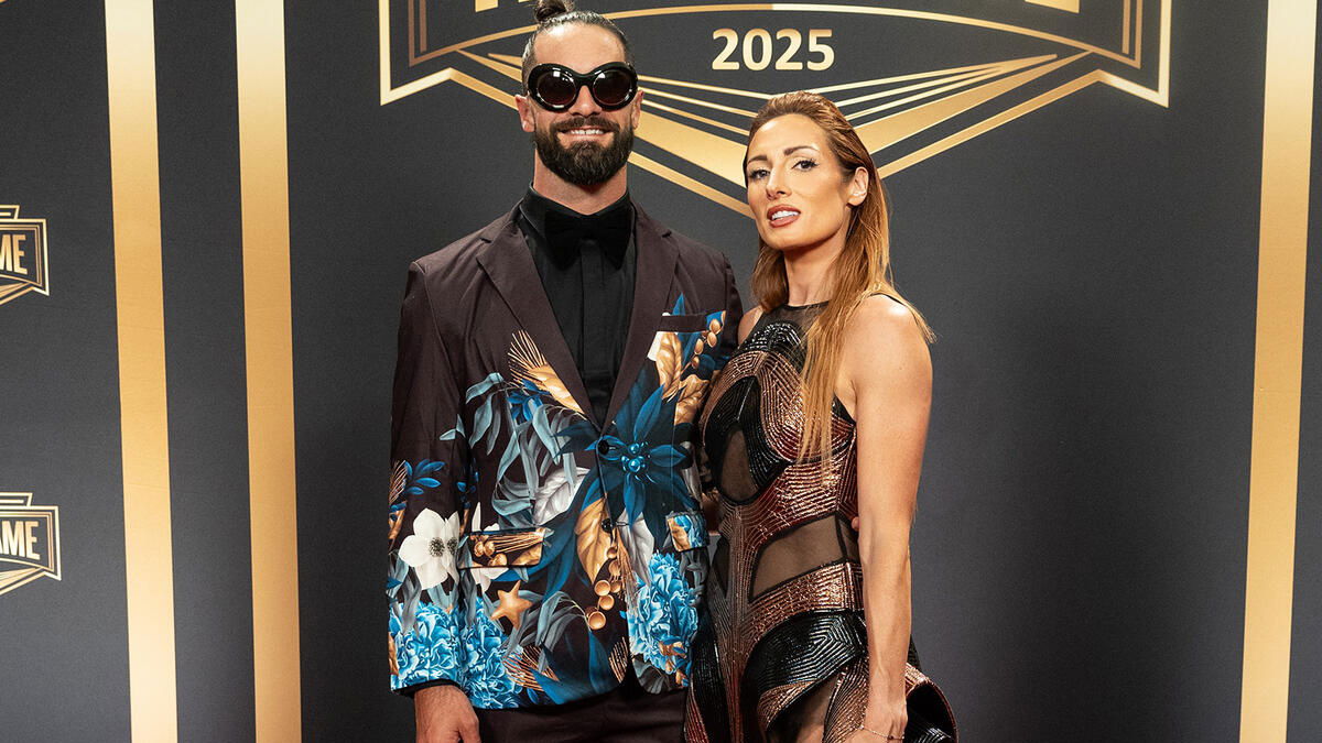WWE stars Seth Rollins and Becky Lynch