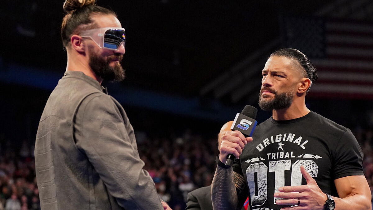 WWE stars Seth Rollins and Roman Reigns