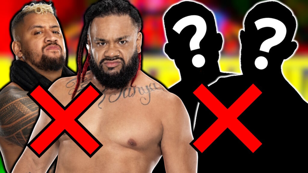 WWE WrestleMania 41 logo, with Bloodline members Solo Sikoa and Jacob Fatu