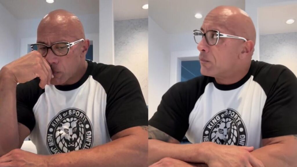 NJPW Addresses The Rock Wearing Logo T-Shirt
