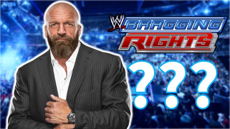 Triple H and WWE Bragging Rights logo