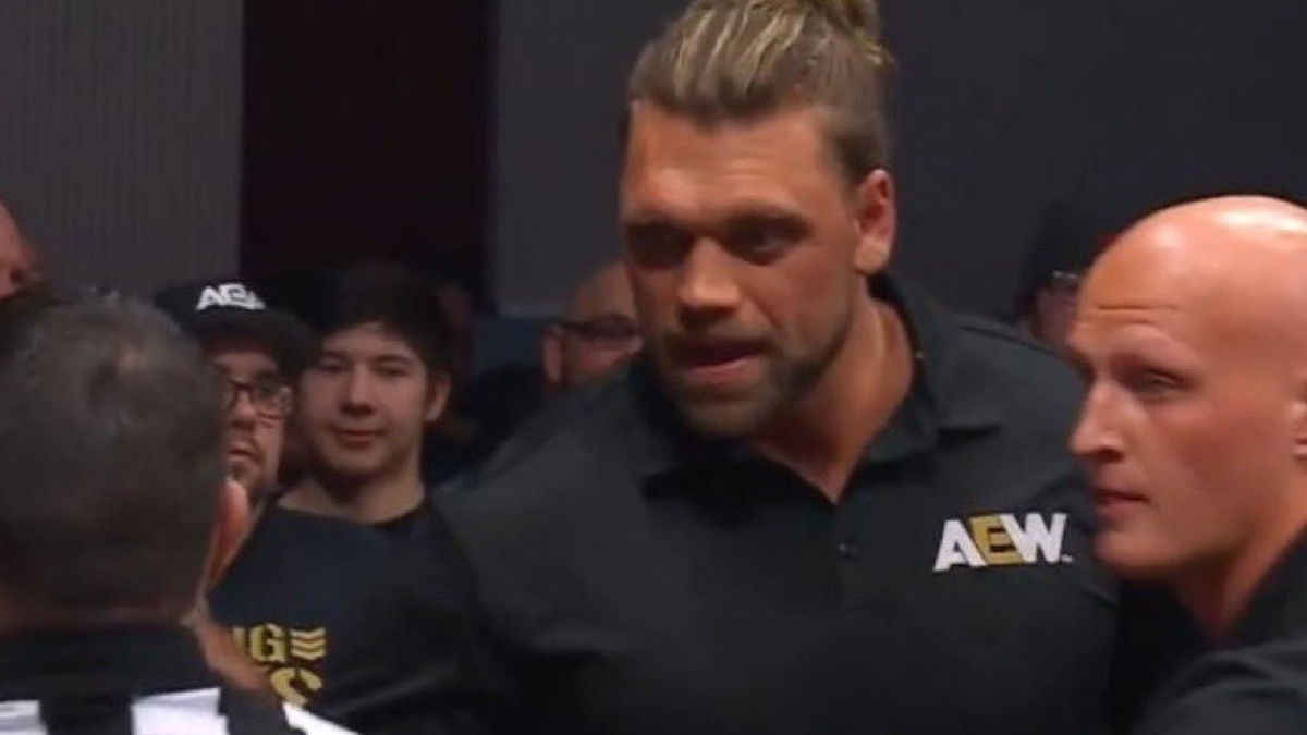 Former WWE star Von Wagner as AEW security