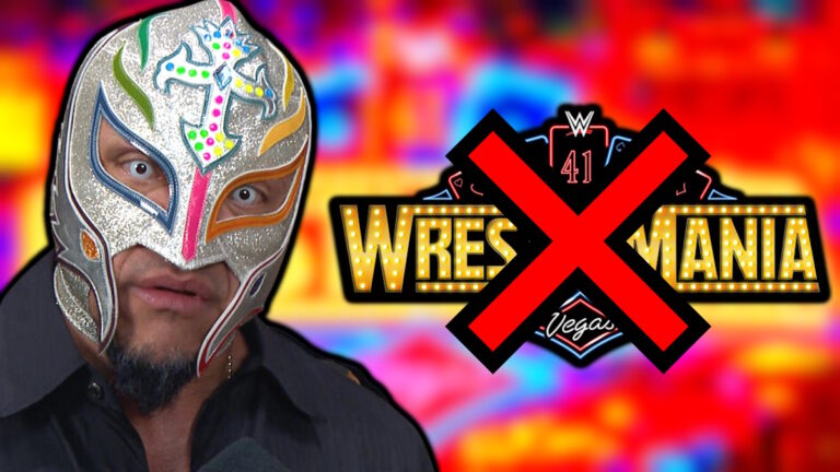 WWE WrestleMania 41 logo and Rey Mysterio