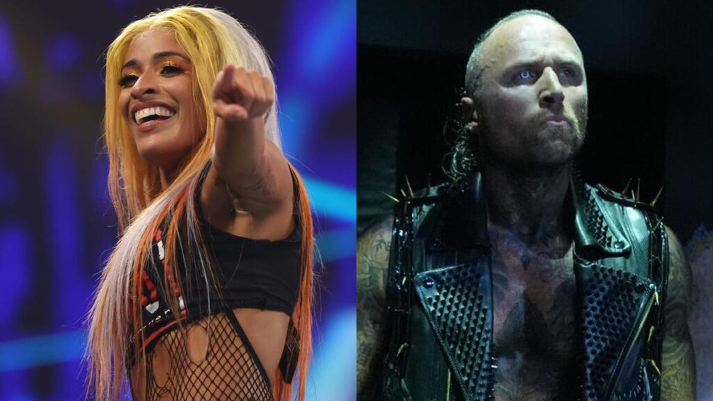 WWE stars Zelina Vega and Aleister Black
