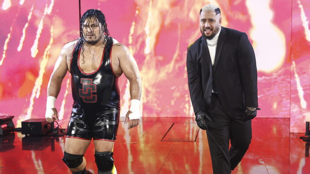 WWE Bloodline member Solo Sikoa with JC Mateo