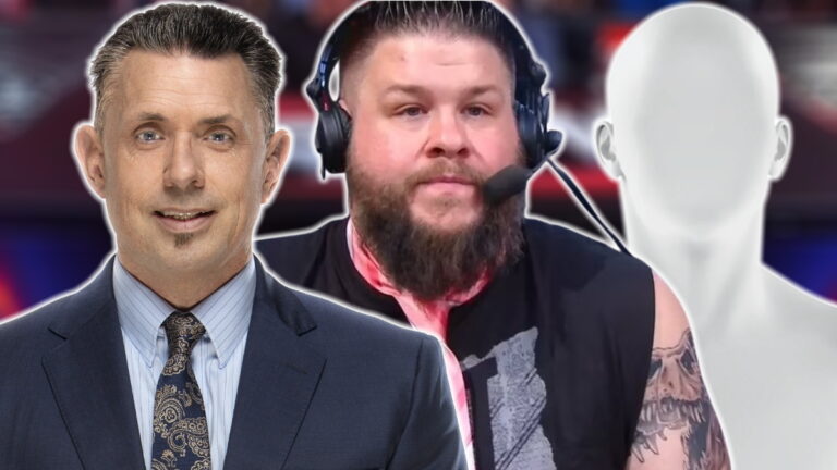 WWE stars Michael Cole and Kevin Owens
